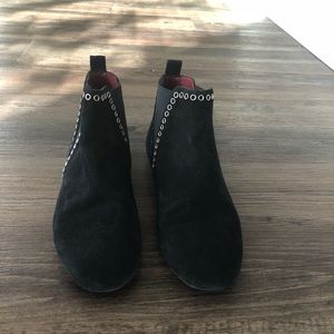 Isabel Marant Black Lars Flat Boots 37 7 Grommet